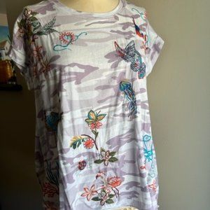 Johnny Was Zoe Relaxed Fit Tee Size Large